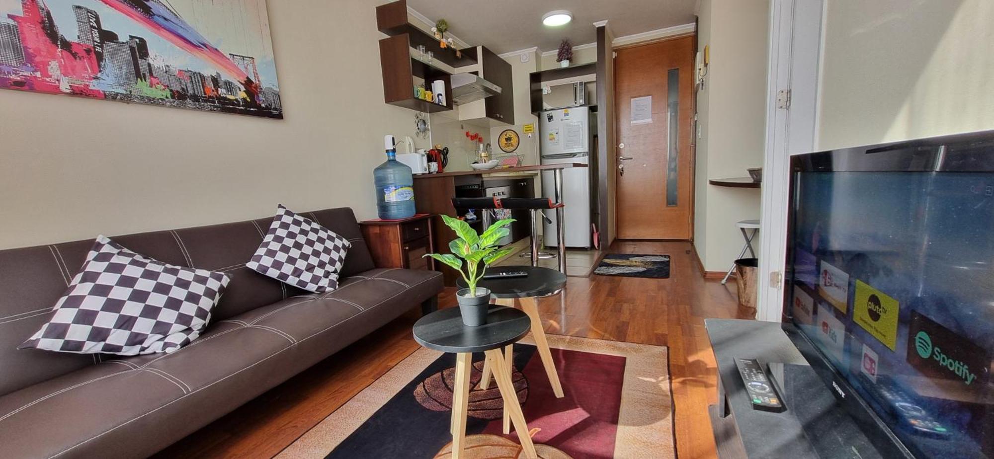 Departamento Completo Con Vista A La Ciudad, A Pasos Del Metro Santa Isabel, Barrio Italia, Providencia Apartment Santiago