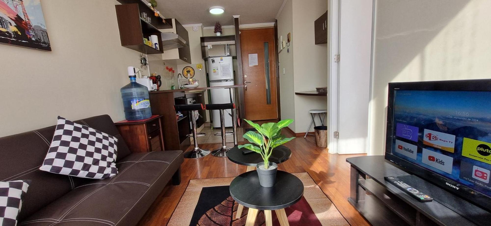 Departamento Completo Con Vista A La Ciudad, A Pasos Del Metro Santa Isabel, Barrio Italia, Providencia